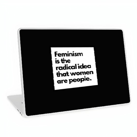 Feminism solid back sticker Laptop Skins