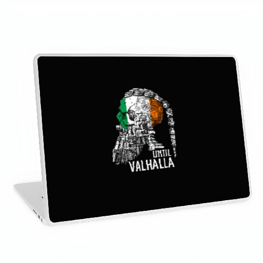 Until Valhalla, Vikings, Viking irish Flag Laptop Skins