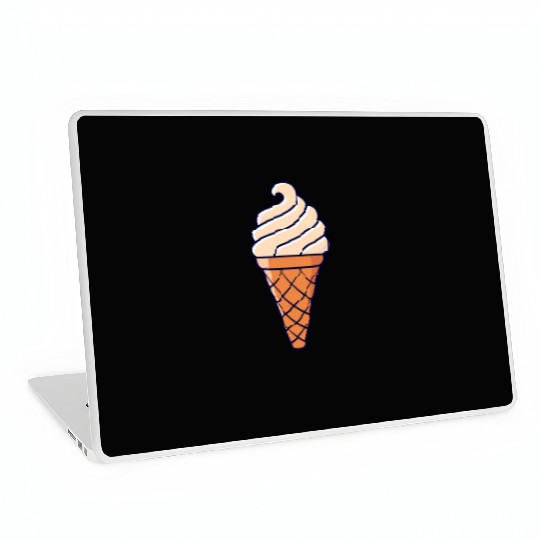 SOFT ICE CREAM ICE CUP WAFFLE ICE CREAM GIFT IDEA Laptop Skins