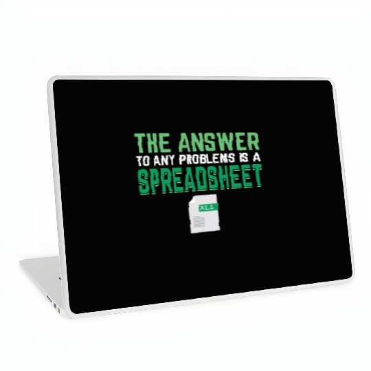 Answer To Any Problems Is A Spreadsheet Excel Laptop Skins