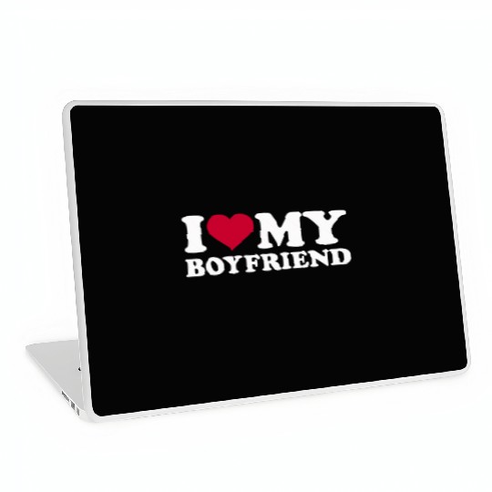 I Love My Boyfriend birthday christmas gift Laptop Skins