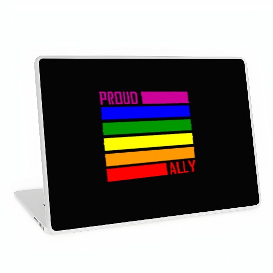 PROUD ALLY FLAG LGBT Pride Month LGBTQ Rainbow Laptop Skins