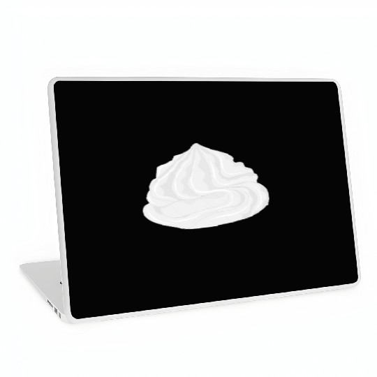 snow-white delicious whipped cream for garnish Laptop Skins