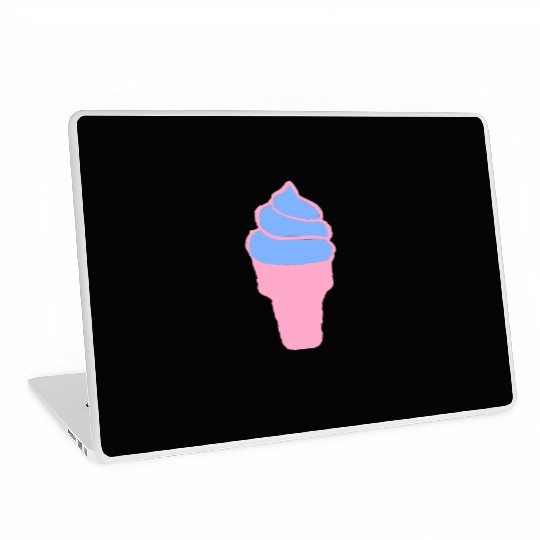 Mint-Strawberry Ice-Cream Con-I Love Ice cream Laptop Skins