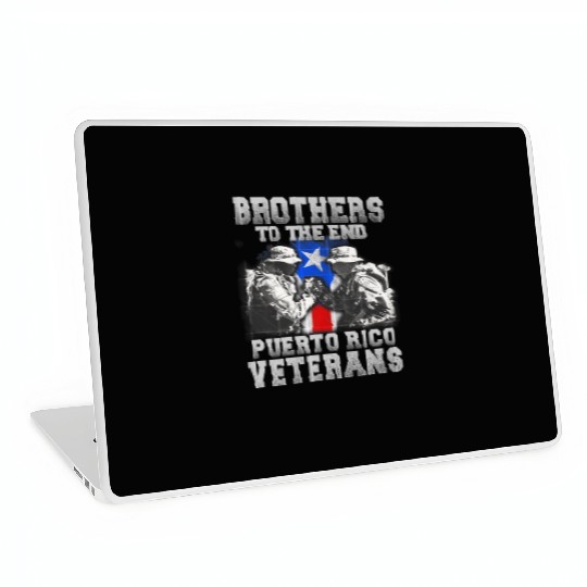Veteran Gift-Great Brothers To The End Puerto Rico Laptop Skins