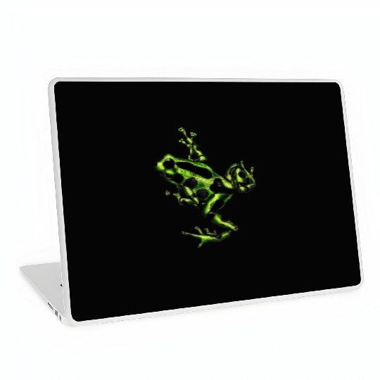 Green poison dart frog Laptop Skins