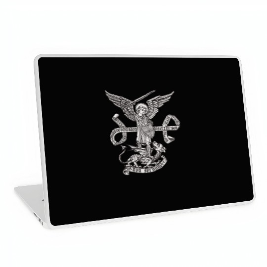 Saint St Michael Catholic Archangel Angel Defender Laptop Skins