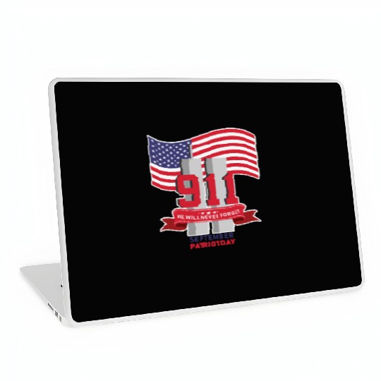 Patriot Day Never Forget 911 Anniversary Laptop Skins