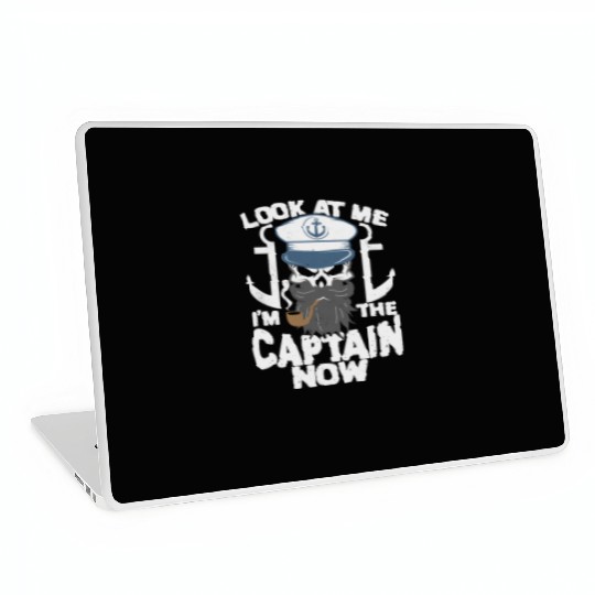 Captain Boat Lovers Fishermen Sailing Boating Laptop Skins