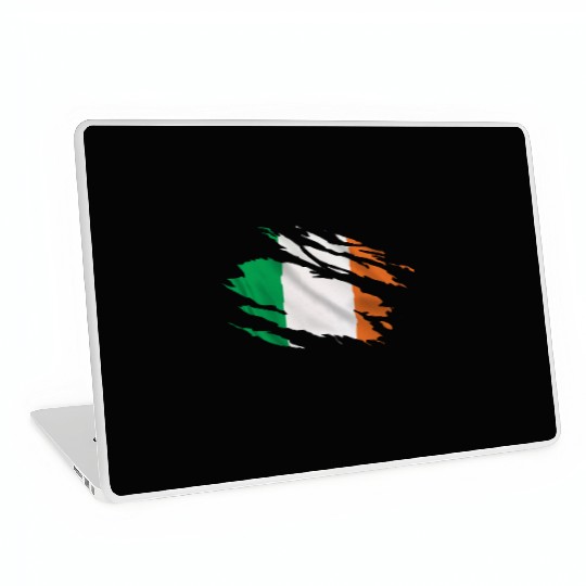 Ireland Ripped Flag Laptop Skins