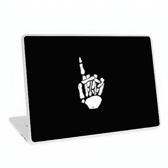 Skeleton Hand Number 1 Pocket Skeleton Number One Laptop Skins