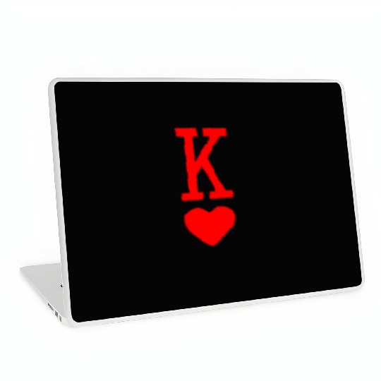 King of Hearts King Queen Couple Halloween Costume Laptop Skins