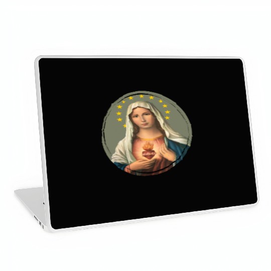 Virgin mary madonna maria ave maria catholic bibel Laptop Skins