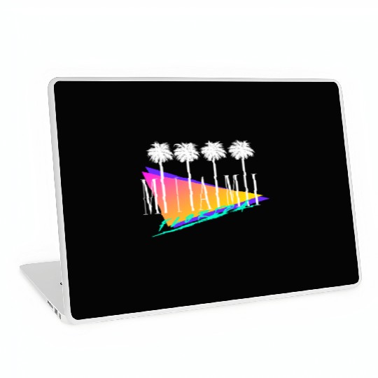 Miami Florida Retro Style Laptop Skins