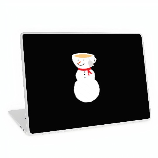 Fros-TEA the Snowman Let It Snow frosty tea Laptop Skins