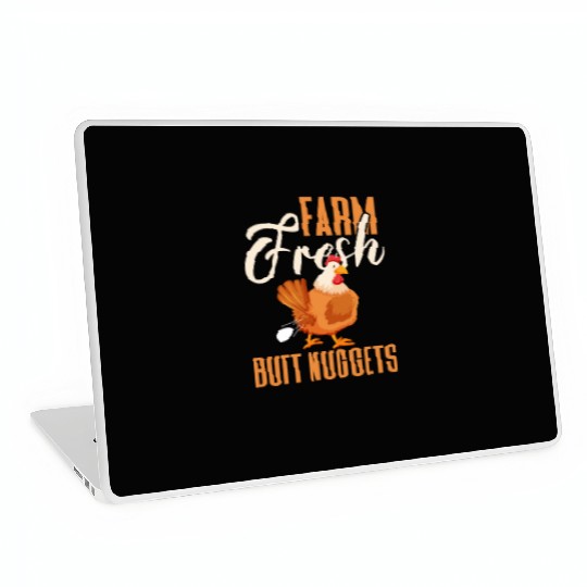 Farm Fresh Butt Nuggets, Chicken Laptop Skins