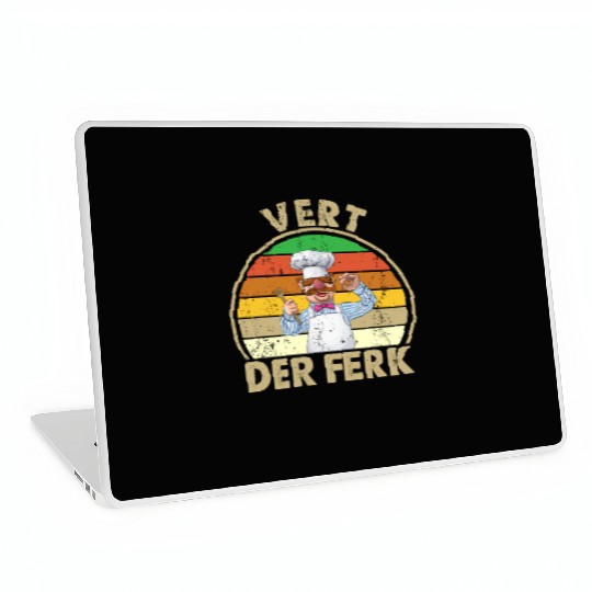 Vintage Vert Der Ferk ? The Swedish Chef Men Laptop Skins