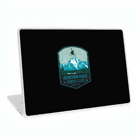 Jackson Hole Ski Badge Laptop Skins