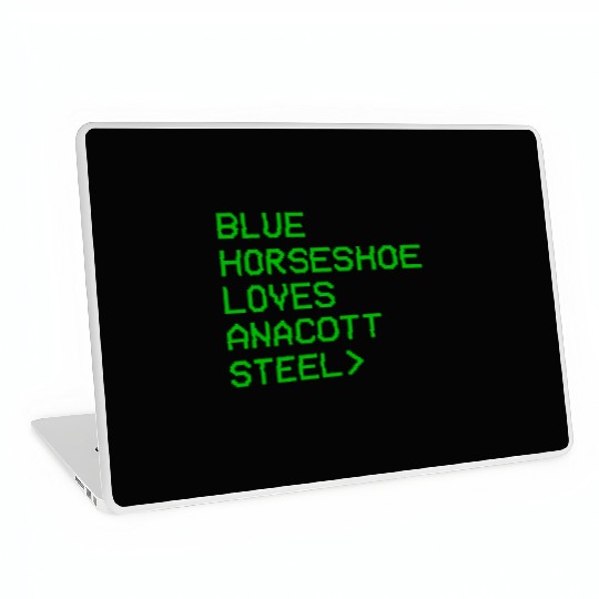 Blue Horseshoe Loves Anacott Steel Laptop Skins