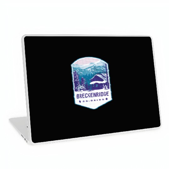 Breckenridge Colorado Ski Badge Laptop Skins