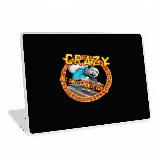 crazy train logo Laptop Skins