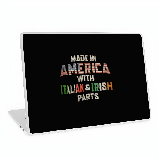 Italian And Irish Made In America Mix Heritage Vin Laptop Skins