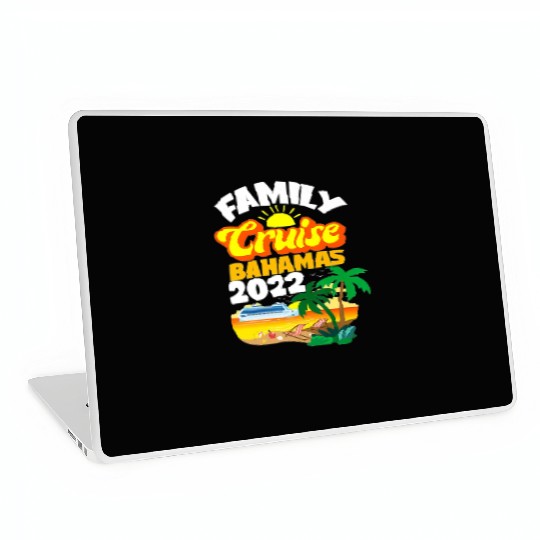 Family Cruise Bahamas Men Women Boys Girls Sailing Laptop Skins