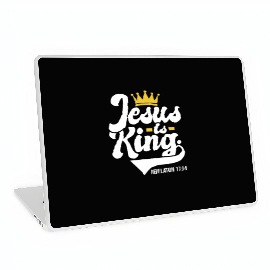 Jesus Is King Revelation 17:14 Christian Laptop Skins