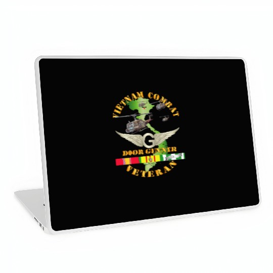 Army Vietnam Combat AVN Vet Door Gunner Air Assaul Laptop Skins