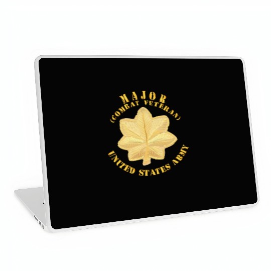 Army Major MAJ Combat Veteran V1 Laptop Skins