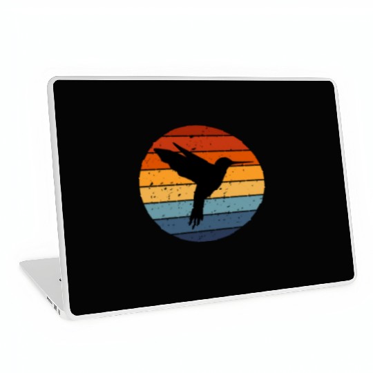 Retro Hummingbird Laptop Skins For Hummingbird Lover