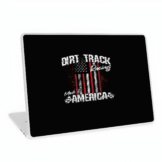 Dirt Track Racing Made In America Laptop Skins