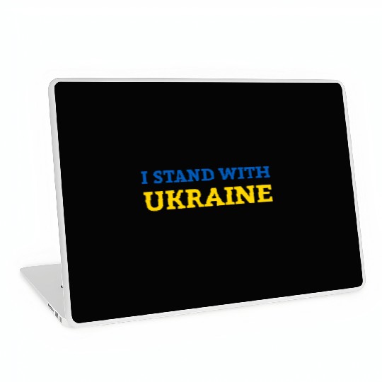 "I stand with Ukraine" Support & Solidarity Laptop Skins