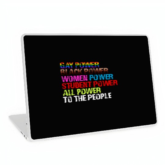 Gay Power Black Power Women Power LGBTQ Gay Pride Laptop Skins