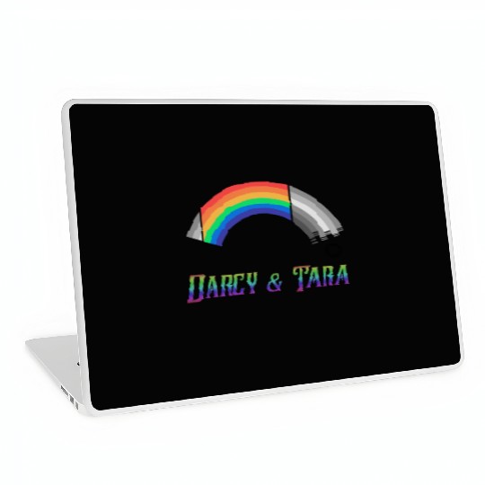 Heartstopper Rainbow Darcy and Tara LBGTQIA+ Laptop Skins