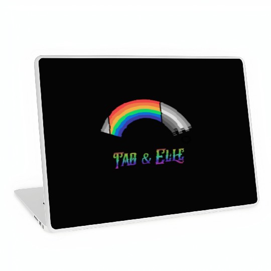 Heartstopper Rainbow LBGTQIA+ Tao and Elle Laptop Skins