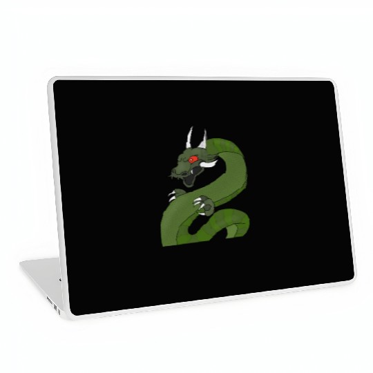 Dragon with red eyes Laptop Skins