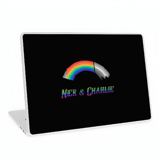 Heartstopper Rainbow LBGTQIA+ Nick and Charlie Laptop Skins