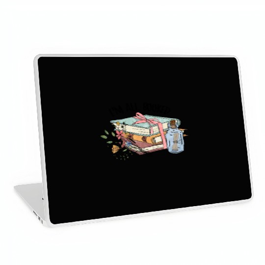 I m all booked sublimation Laptop Skins