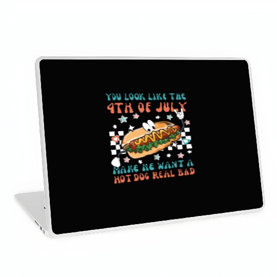 Makes Me Want A Hot Dog Real Bad, 4th July Laptop Skins