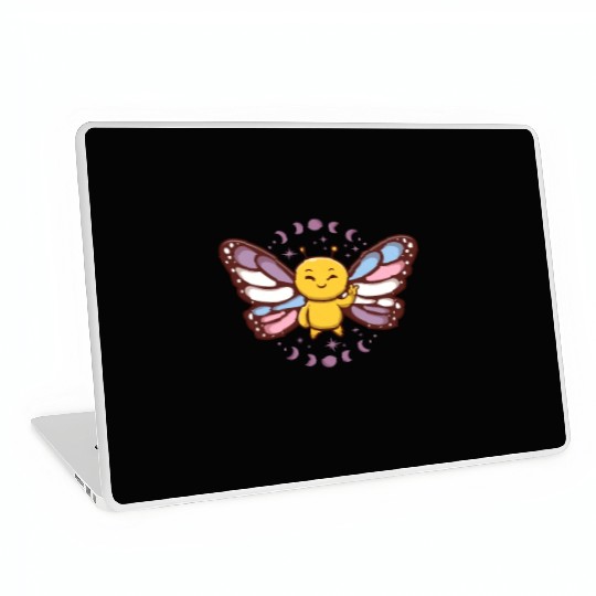 Intersex Monarch Butterfly Subtle Discreet Pride Laptop Skins