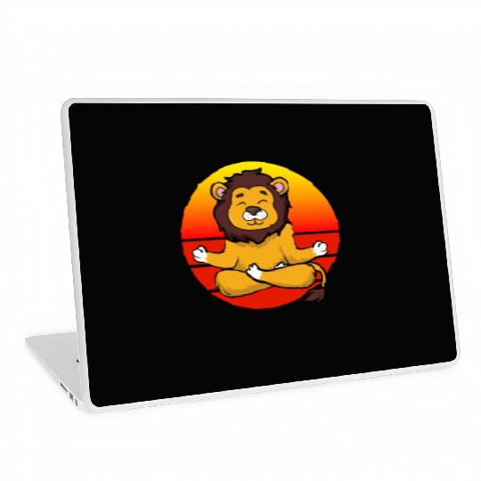 Yoga Lion, Meditation Yoga For Children And Laptop Skins