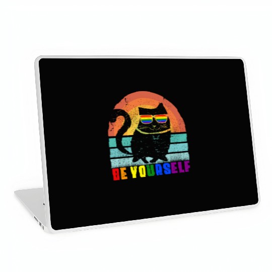 Be Yourself They ll Adjust LGBTQ Rainbow Flag Gay Laptop Skins