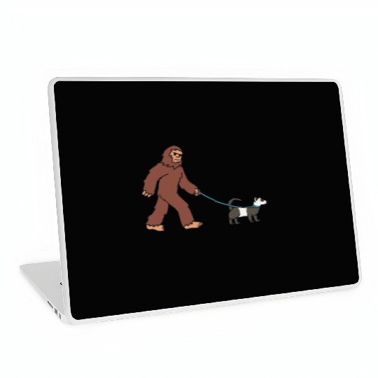 Bigfoot Sasquatch Walking Ferret Laptop Skins