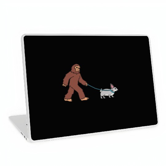 Bigfoot Sasquatch Walking Rabbit Laptop Skins