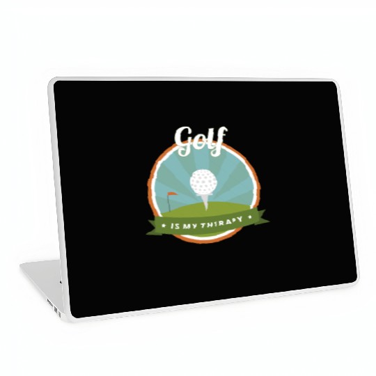 Funny Golf Is My Therapy Golfing Dad Fathers Day Laptop Skins