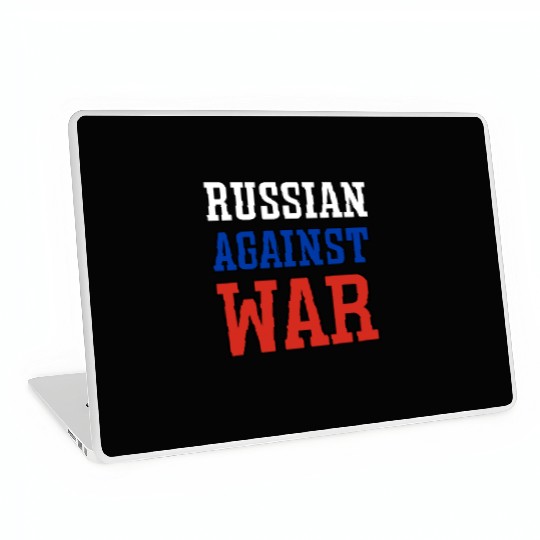 Russian Against war outline Laptop Skins