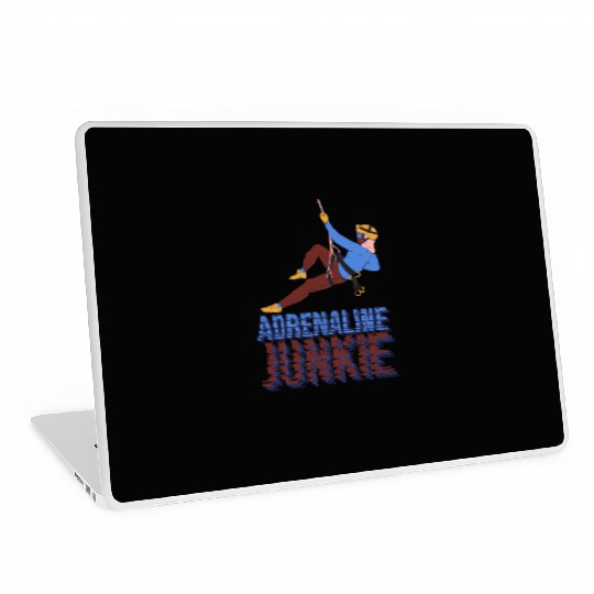 Adrenaline Junkie Rock Climbing Laptop Skins