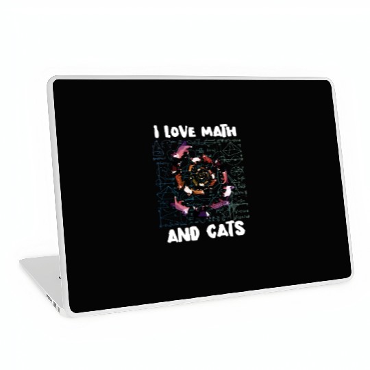 Math Kitty Cat I Love Math And Cats Mathematics Laptop Skins
