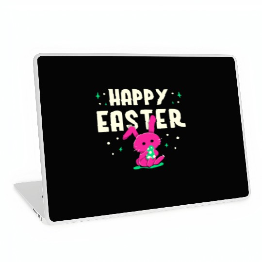 Happy Easter Egg Bunny Sayings Laptop Skins